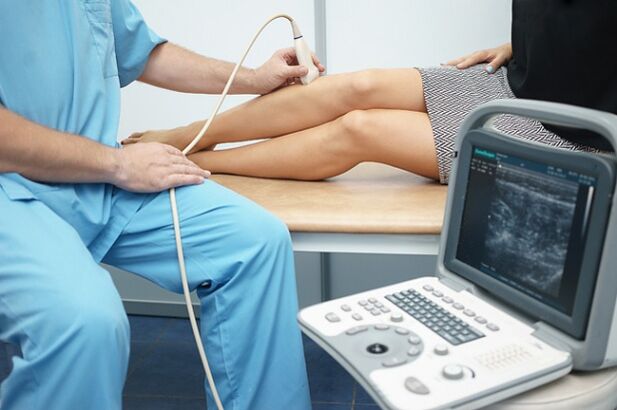 A lábak retikuláris visszéreinek kimutatásának diagnosztikája ultrahanggal
